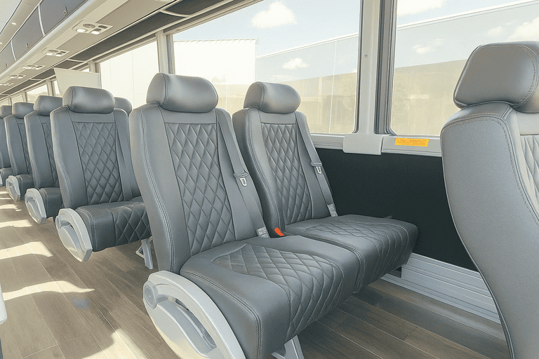 interior of Taylorsville Charter Bus charter bus